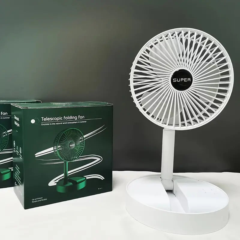 Neuclo Adjustable Rechargeable Fan With 3 Speeds