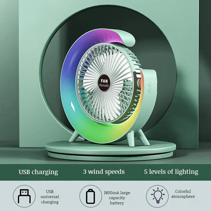 Novo Colorful Desktop Fan