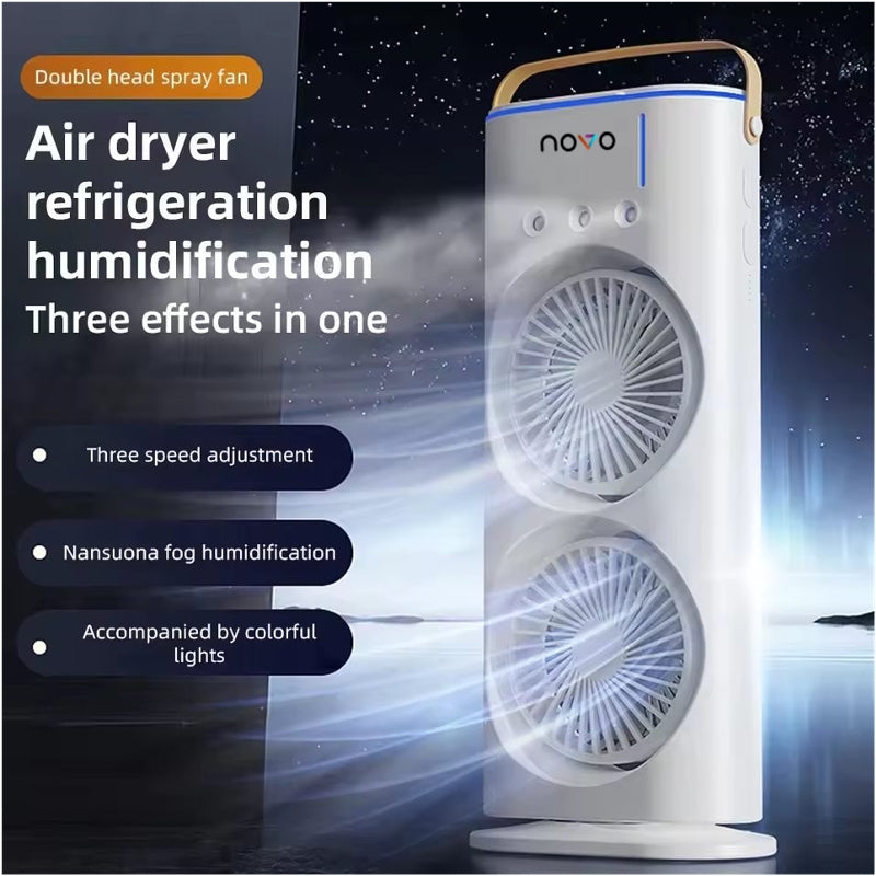 novo Dual Head Spray Tower Fan